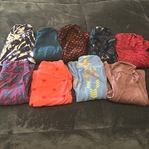 Lularoe Tween leggings. Great used condition. There are 9 pairs